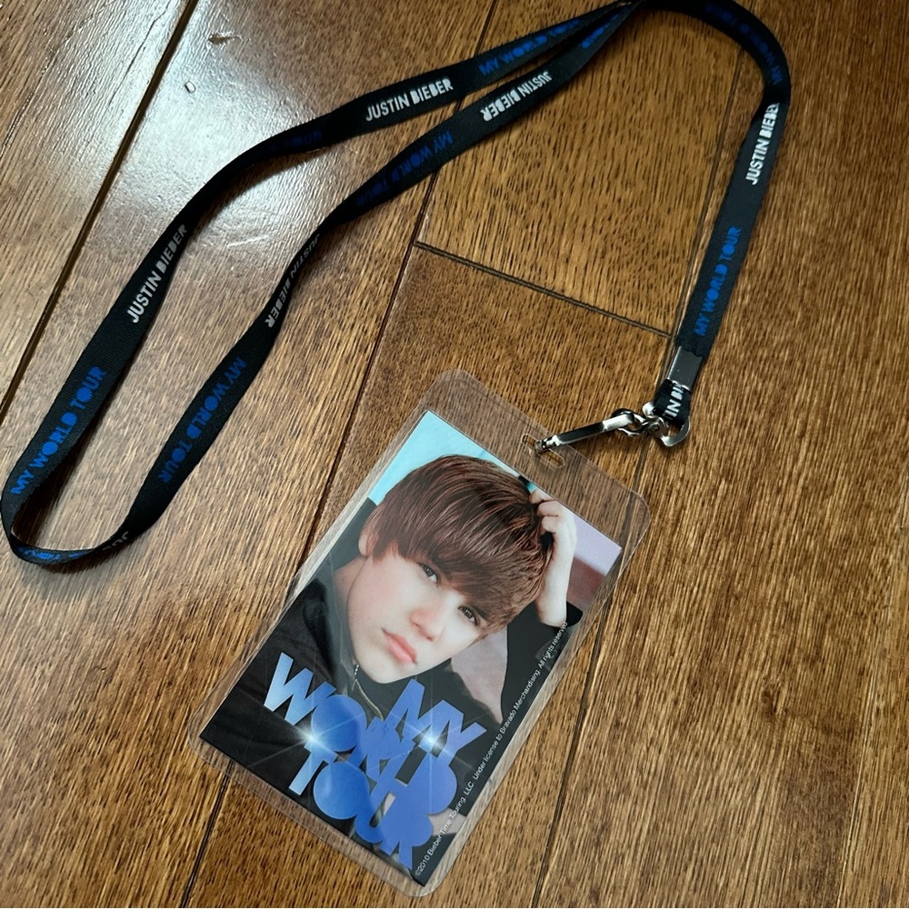 2010 Justin Bieber tour lanyard